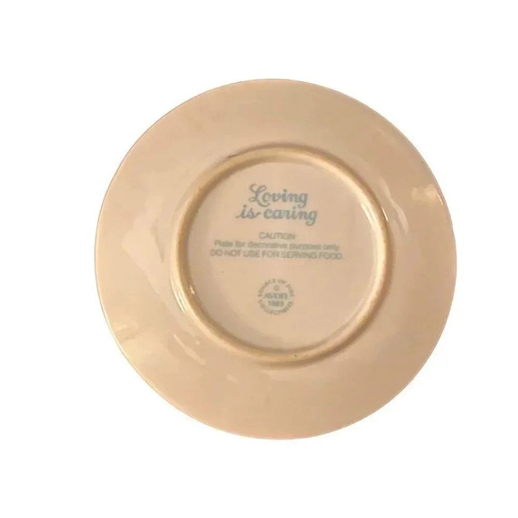 Gift Porcelain Mini 5" Decorative Plate 22K Gold Trim Avon Mother's Day 1989 VTG - Picture 2 of 9